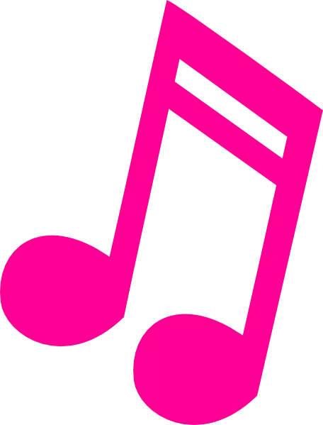 Pink musical note